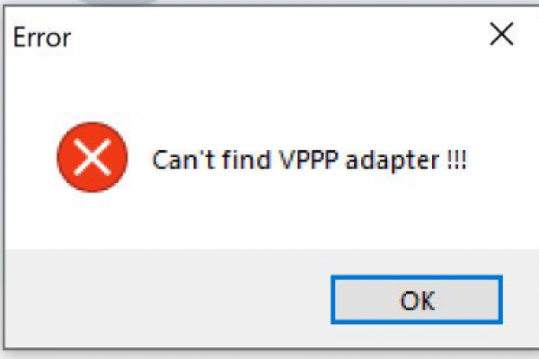 Solve the Can't find VPPP adapter Error of Smart VPN Client