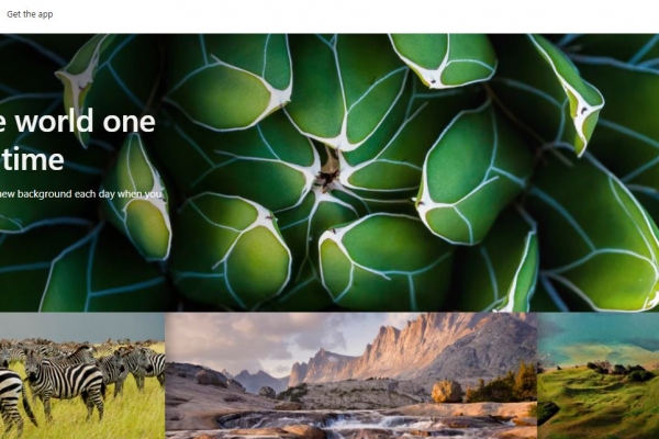 Microsoft phát hành ứng dụng "Bing Wallpaper" với kho ảnh nền khổng lồ dành cho Windows 10