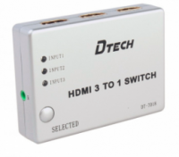 Bộ chia HDMI 3-1 DT7018 (SWITCH HDMI 3-1 DTECH DT-7018)