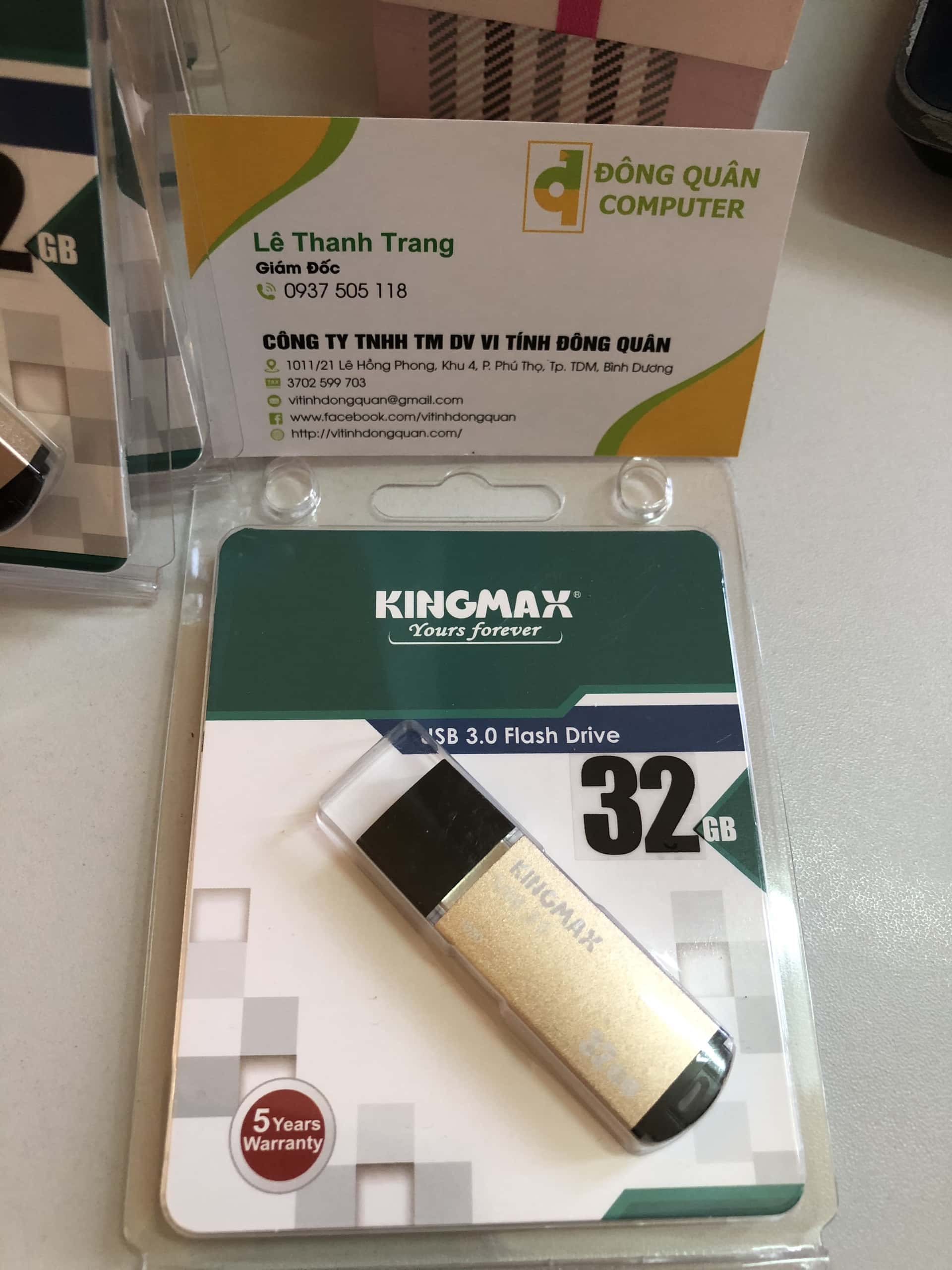USB KINGMAX 32GB 3.0 (Vàng đồng)