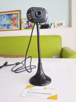 Webcam chân cao kèm Mic dùng cho PC/Laptop