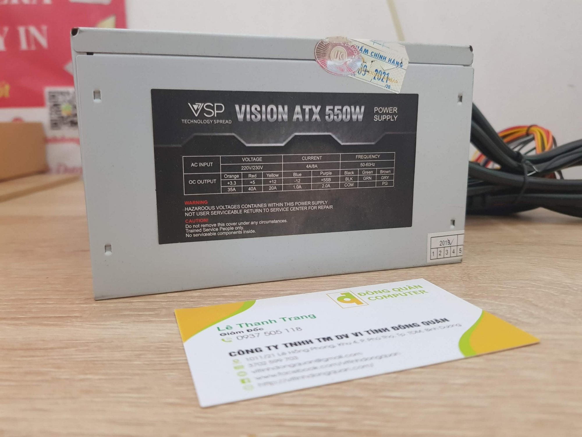 Nguồn máy tính VSP Vision ATX 550W