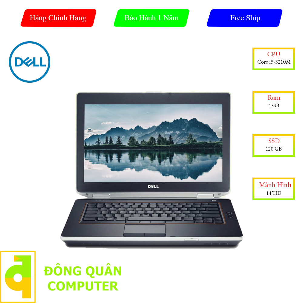 Laptop Dell E6430 core i5-3210M /4GB Ram / 120GB SSD /14" HD /Win 10 Pro